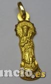 MEDALLA VIRGEN DE LA ALMUDENA EN ORO Y EN PLATA.
